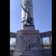 In 2011, vandals wrote “No Hero” on a statue of Confederate President Jefferson Davis on Monument Avenue in Richmond, Va., where Davis is but one Confederate figure lionized on public streets. (Doug Callahan/rvanews.com)